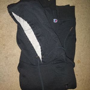 Mens all black champion sweatshirt